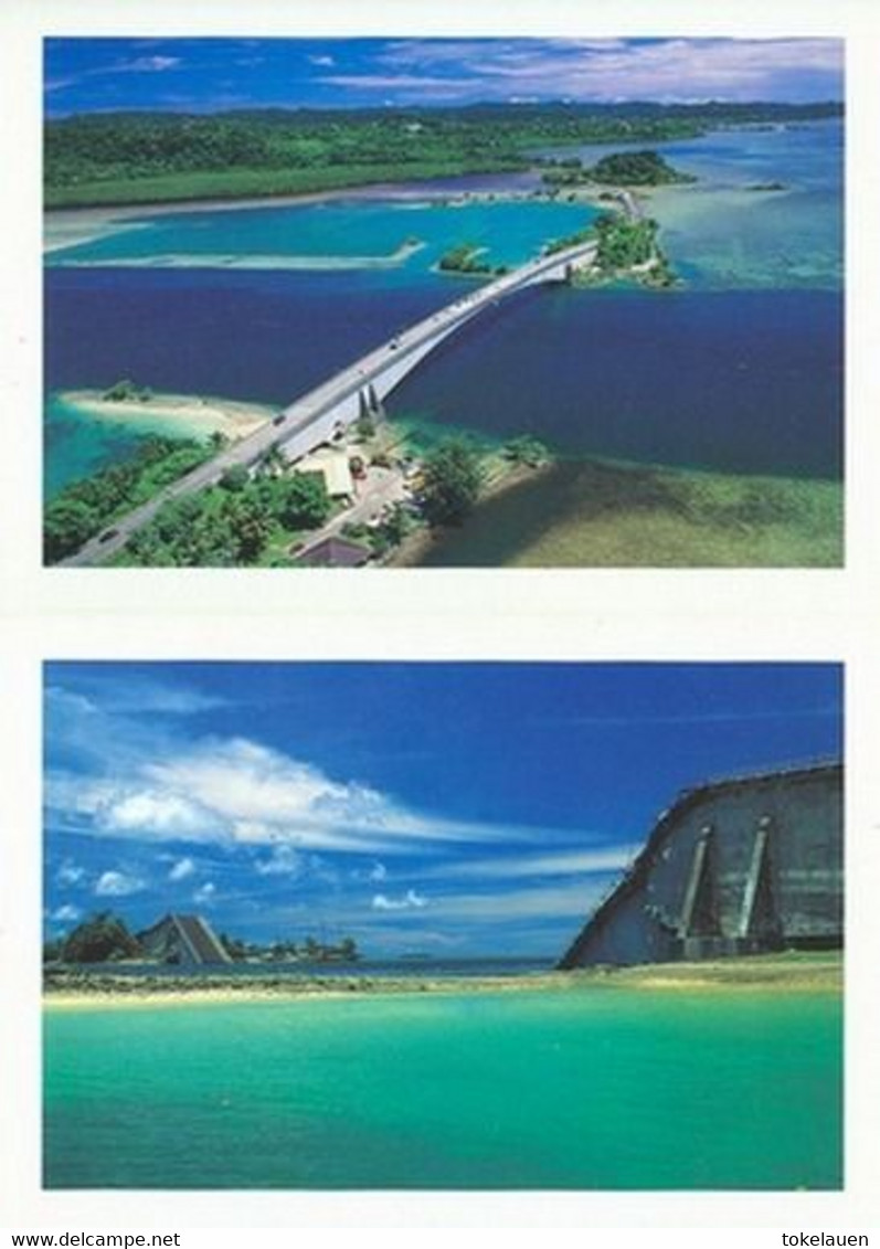 Lot Collection 10x Booked Palau Islands Belau Koror Micronesia US Pacific - Palau