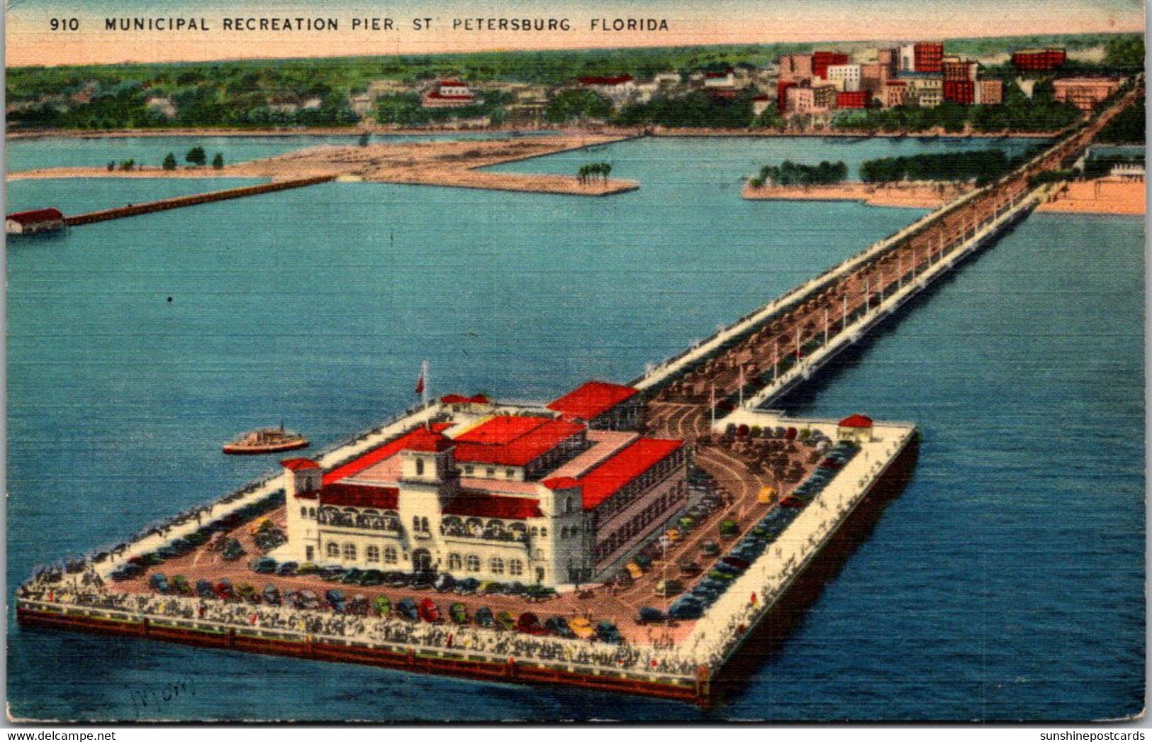 Florida St Petersburg Municipal Recreation Pier 1944 - St Petersburg