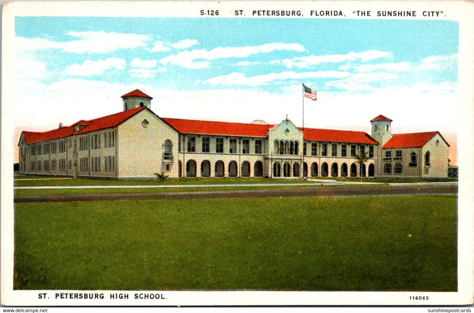 Florida St Petersburg High School Curteich - St Petersburg