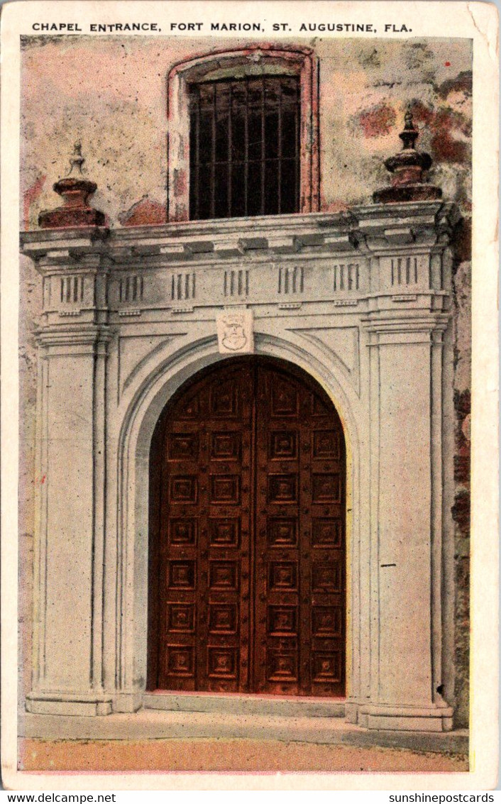 Florida St Augustine Fort Marion Chapel Entrance - St Augustine