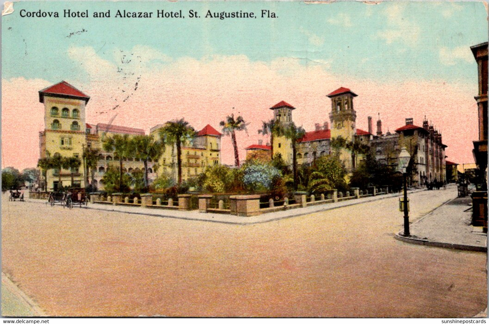 Florida St Augustine Cordova Hotel And Alcazar Hotel 1912 - St Augustine