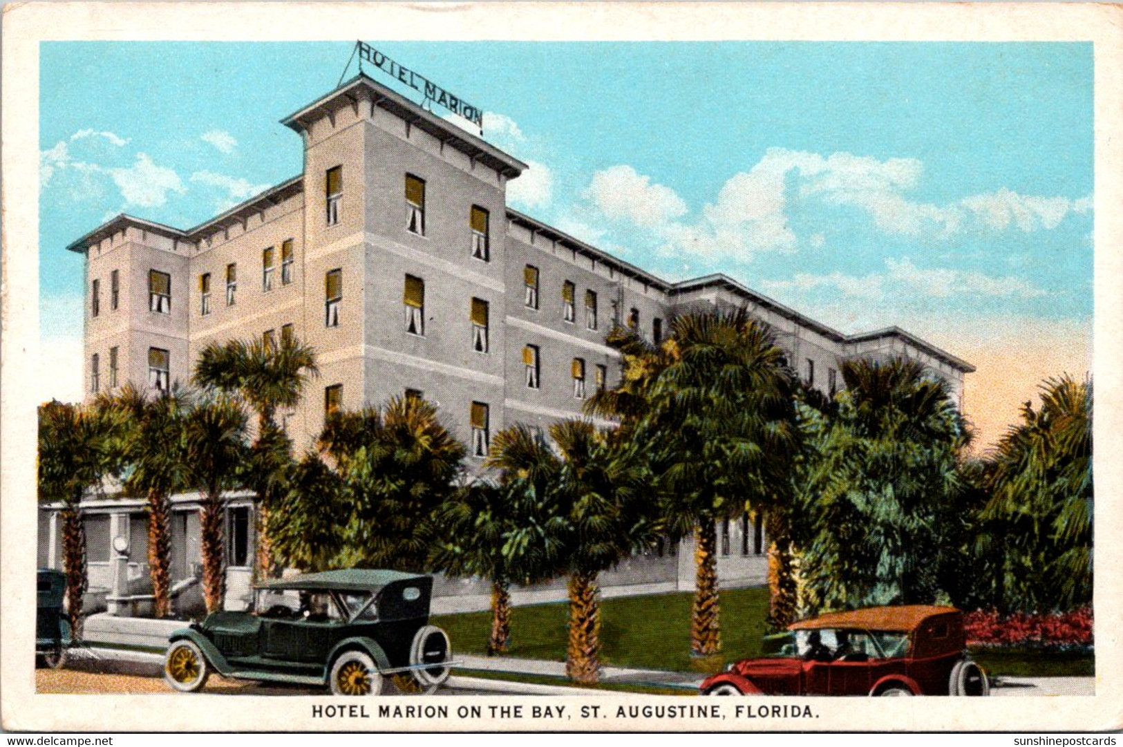 Florida St Augustine Hotel Marion On The Bay Curteich - St Augustine