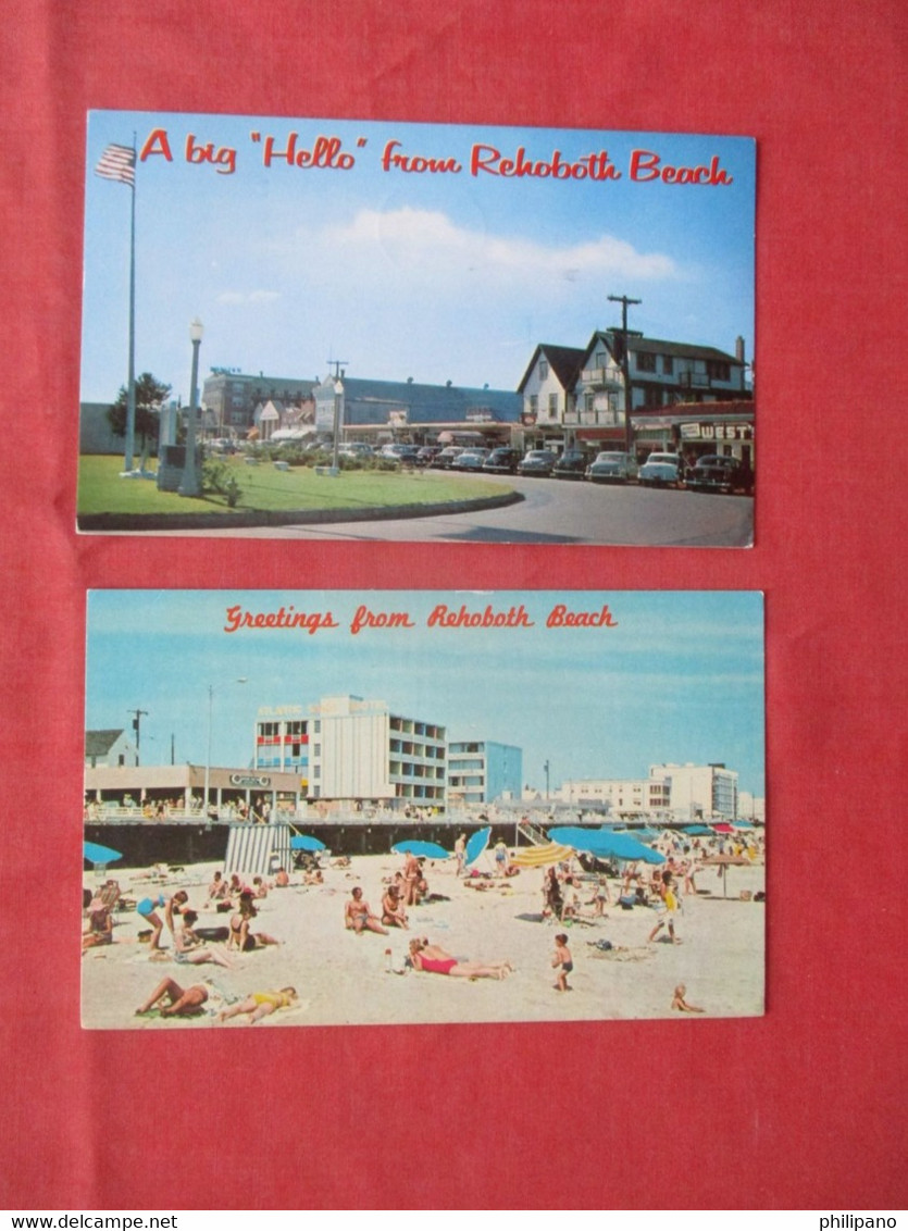 Lot Of 2 Cards.     Rehoboth Beach    Delaware   Ref 5916 - Andere & Zonder Classificatie