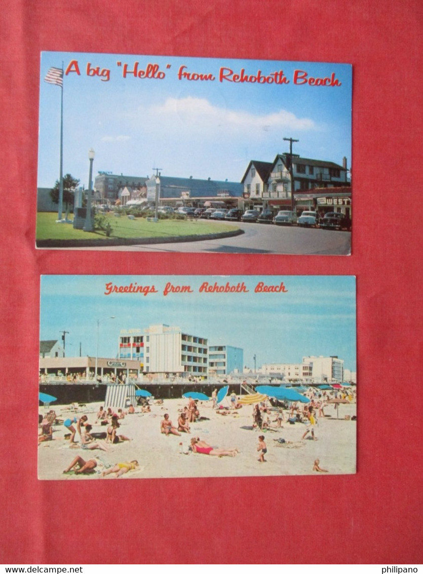 Lot Of 2 Cards.     Rehoboth Beach    Delaware   Ref 5916 - Autres & Non Classés