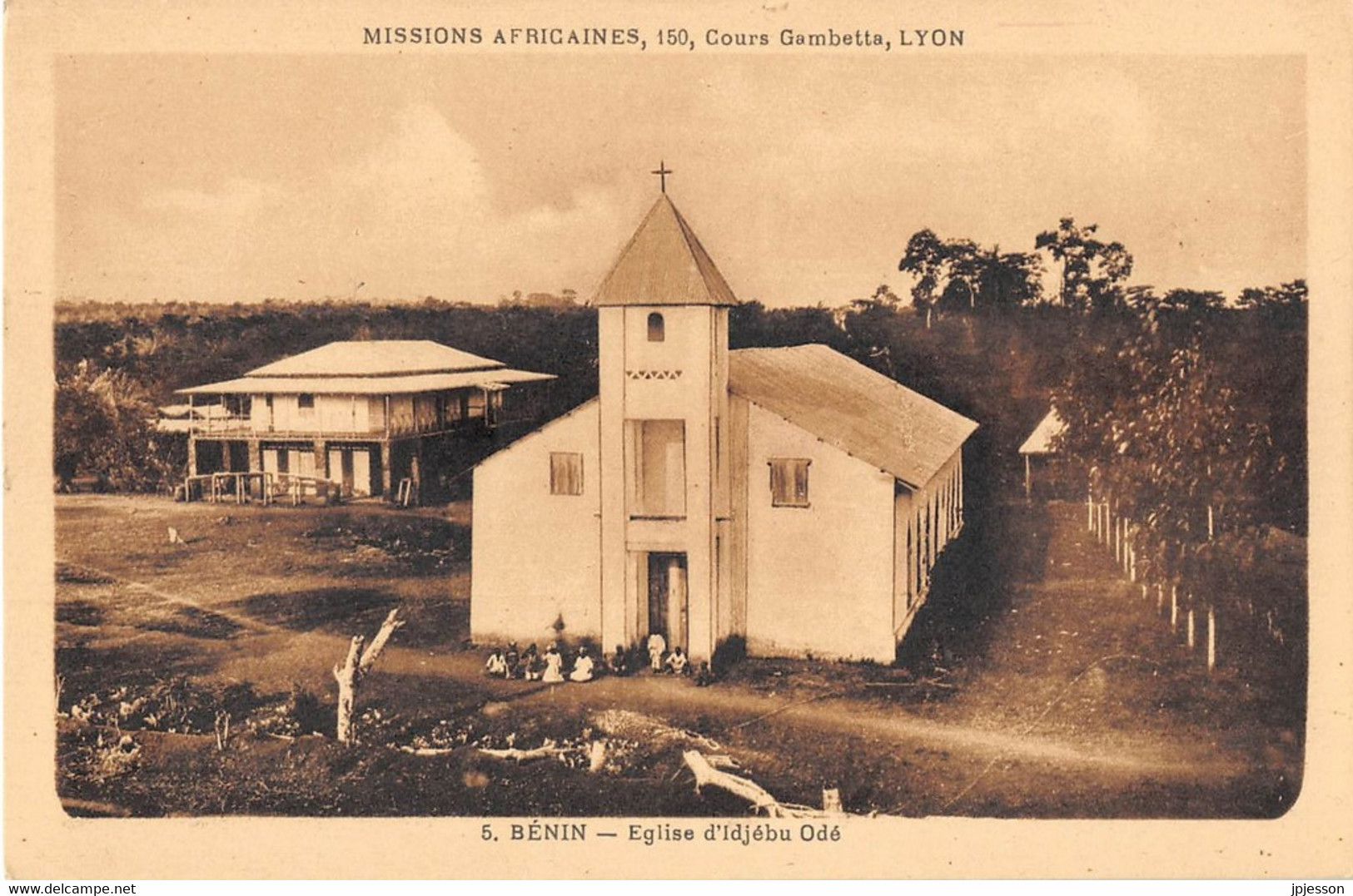 BENIN - EGLISE D'IDJEBU ODE - MISSIONS AFRICAINES, LYON - Benin