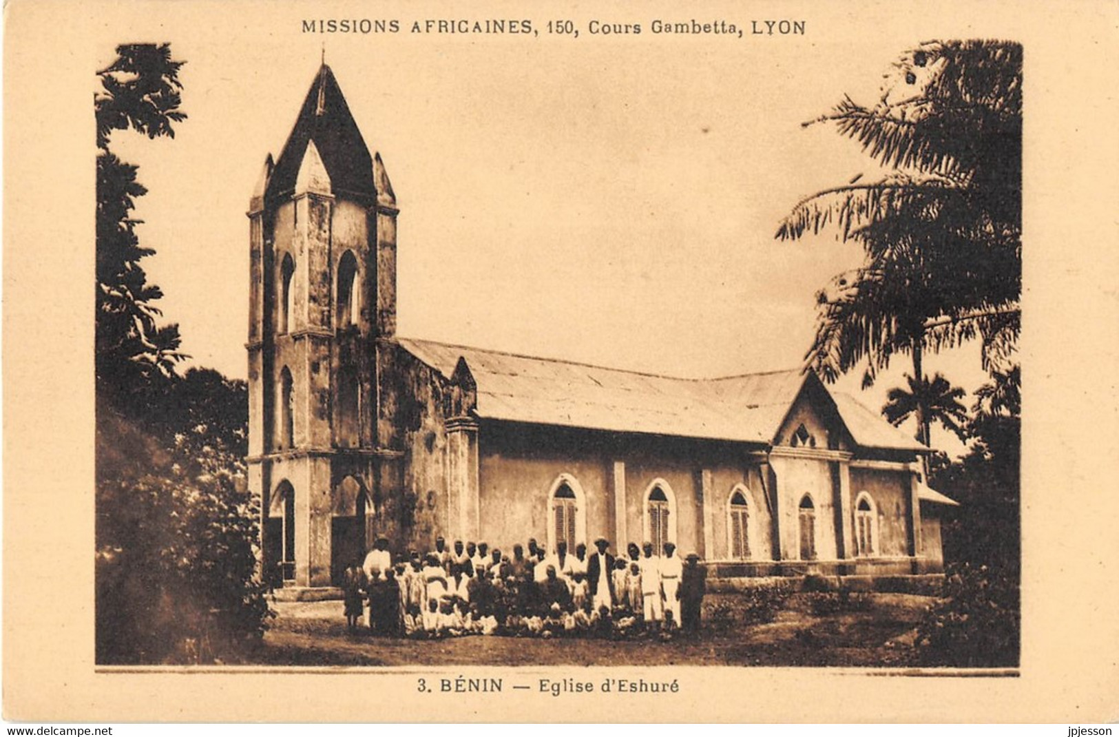 BENIN - EGLISE D'ESHURE - MISSIONS AFRICAINES, LYON - Benin