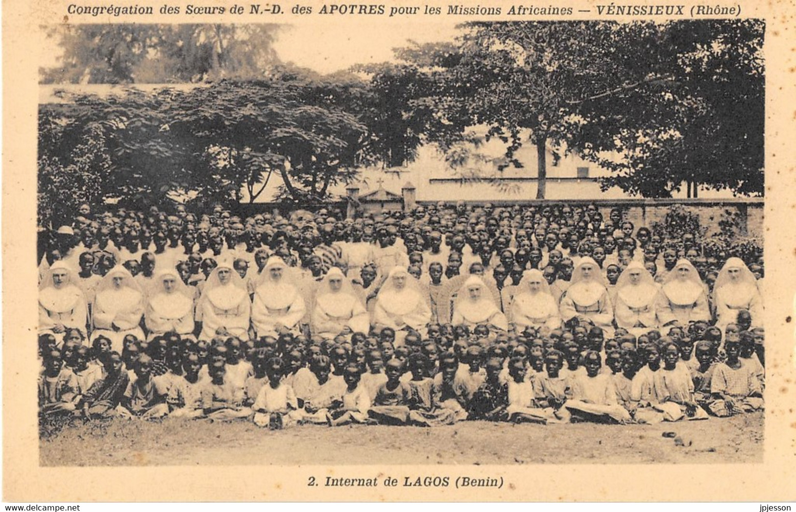 BENIN - INTERNAT DE LAGOS - CONGREGATION DES SOEURS - MISSIONS AFRICAINES - VENISSIEUX - Benin