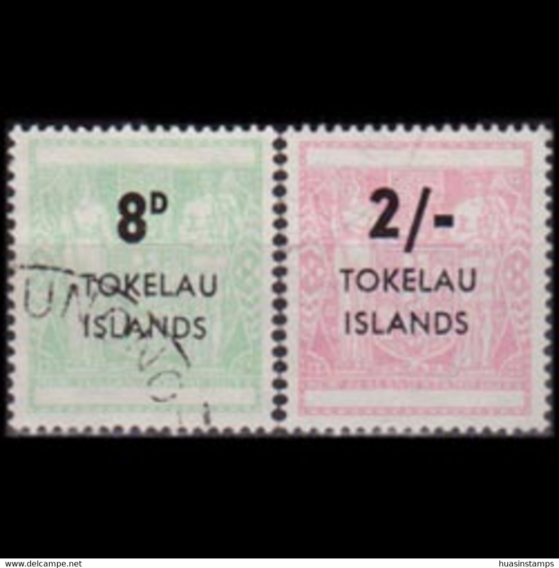 TOKELAU 1966 - Scott# 7-8 N.Z.Stamps Opt. 8p-2s Used - Tokelau