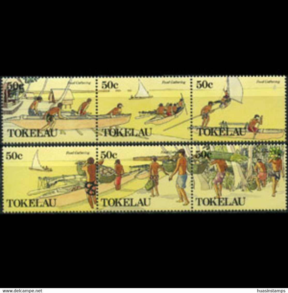 TOKELAU 1989 - Scott# 163-4 Local Life Set Of 6 MNH - Tokelau