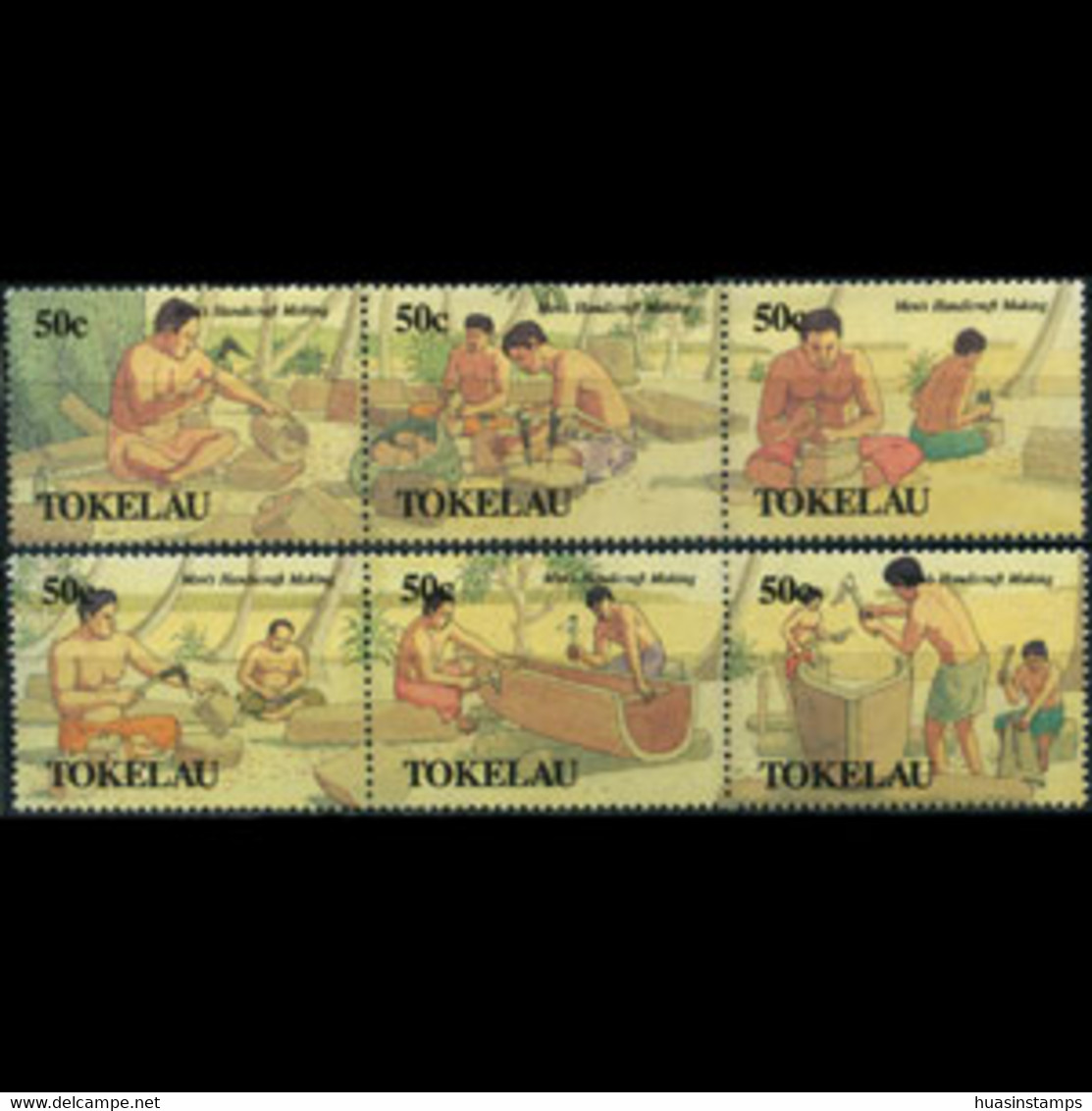 TOKELAU 1990 - Scott# 172-7 Handicrafts Set Of 6 MNH - Tokelau