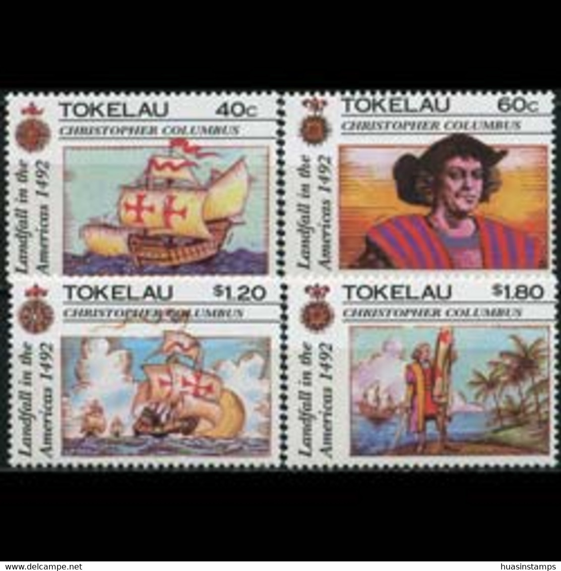 TOKELAU 1992 - Scott# 182-5 Columbus 500th. Set Of 4 MNH - Tokelau