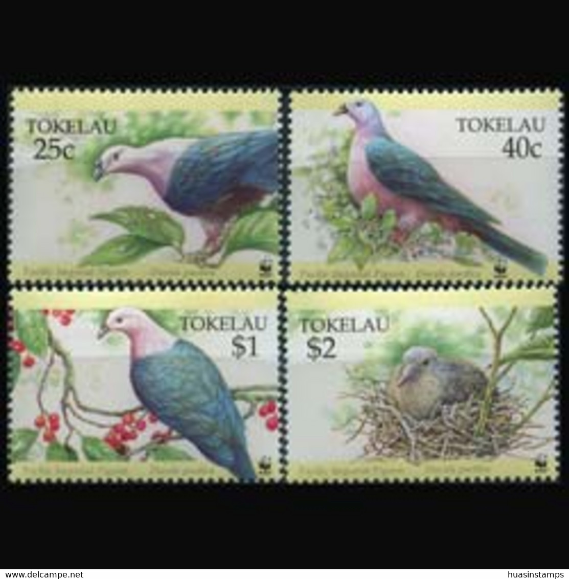 TOKELAU 1995 - Scott# 204-7 WWF-Pigeons Set Of 4 MNH - Tokelau