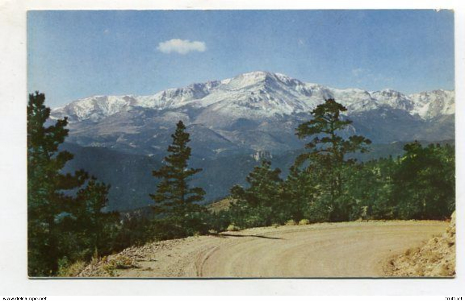 AK 110682 USA - Colorado - Colorado Springs - Snow Covered Pikes Peak - Colorado Springs