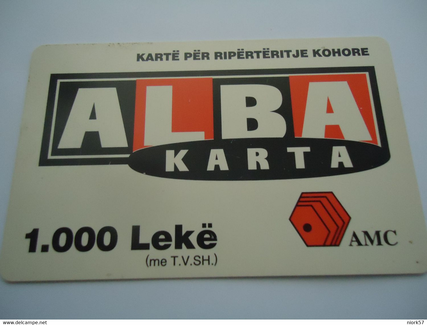 ALBANIA  PREPAID  CARDS  ALBA - Albanie