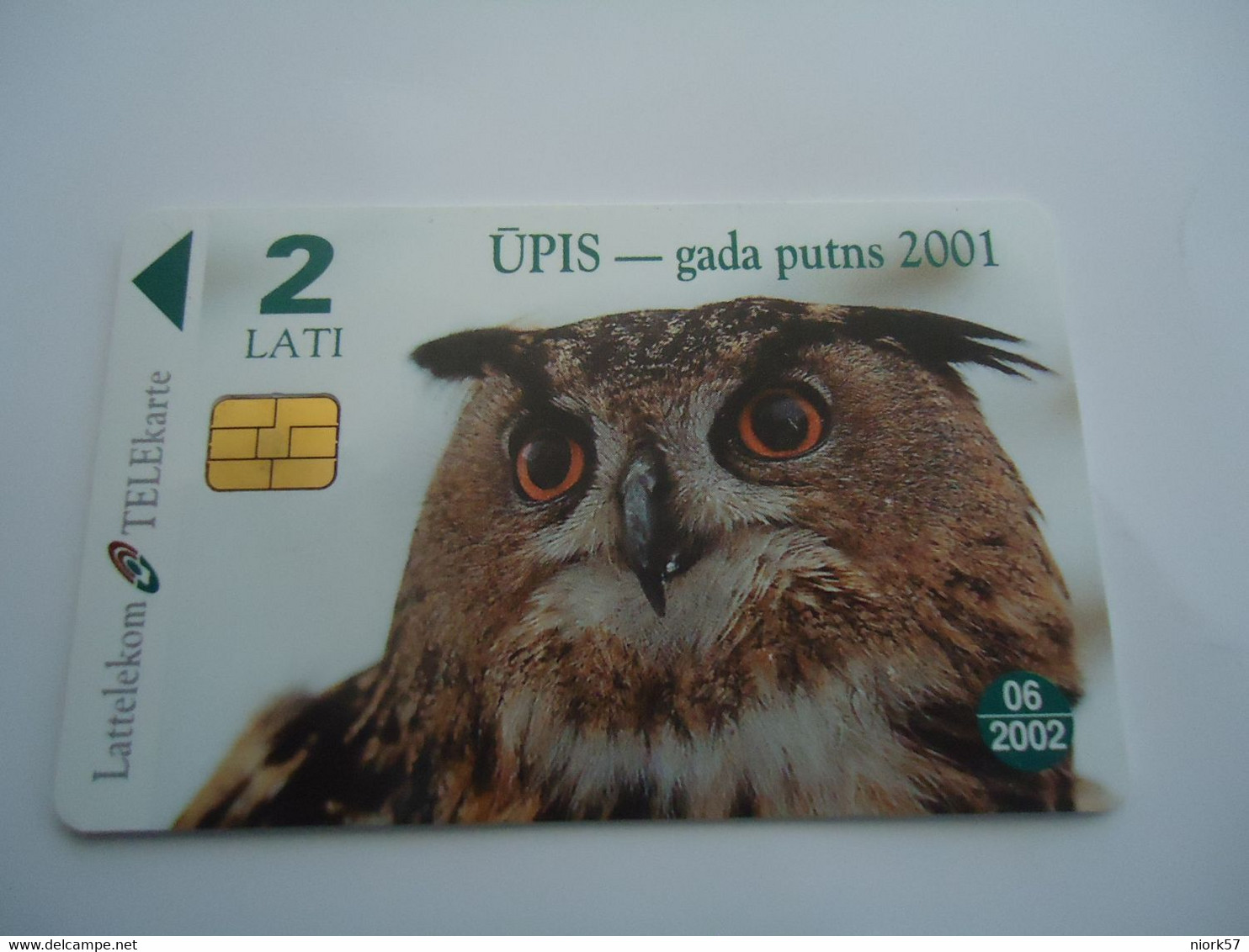 LATVIA  USED  CARDS  BIRDS  BIRDS  OWLS - Hiboux & Chouettes