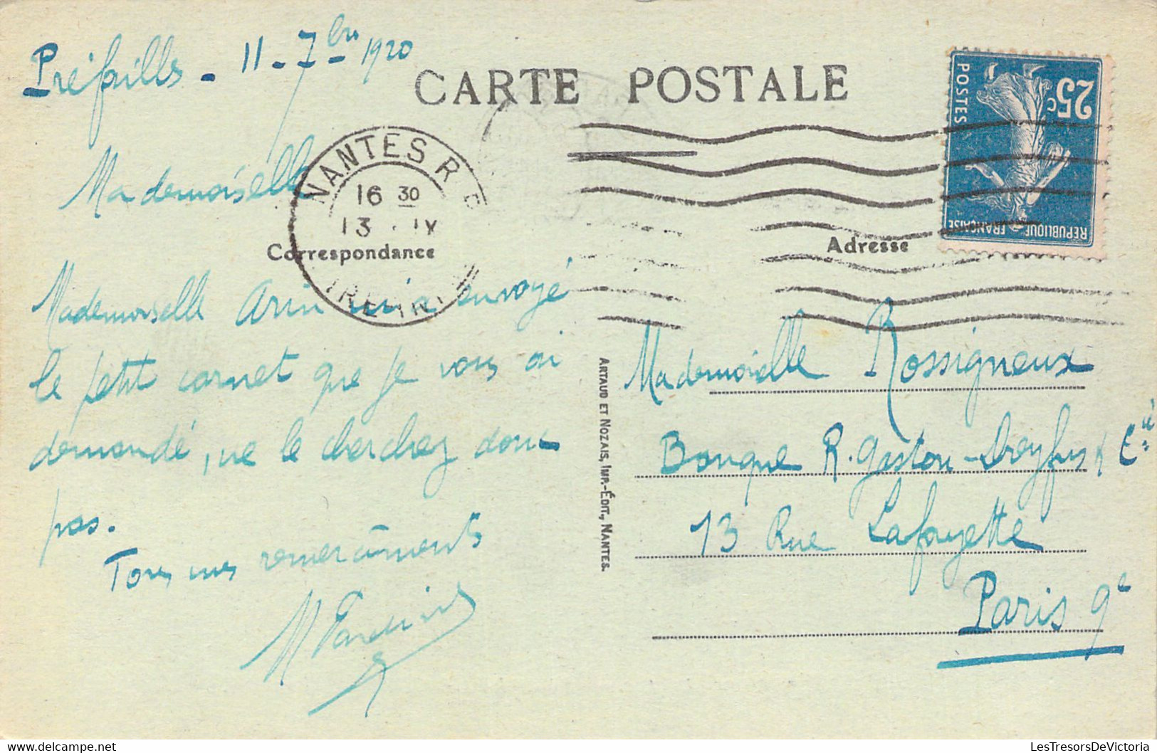 44 - PREFAILLES - Sémaphore De La Pointe Saint Gildas - Carte Postale Ancienne - Préfailles