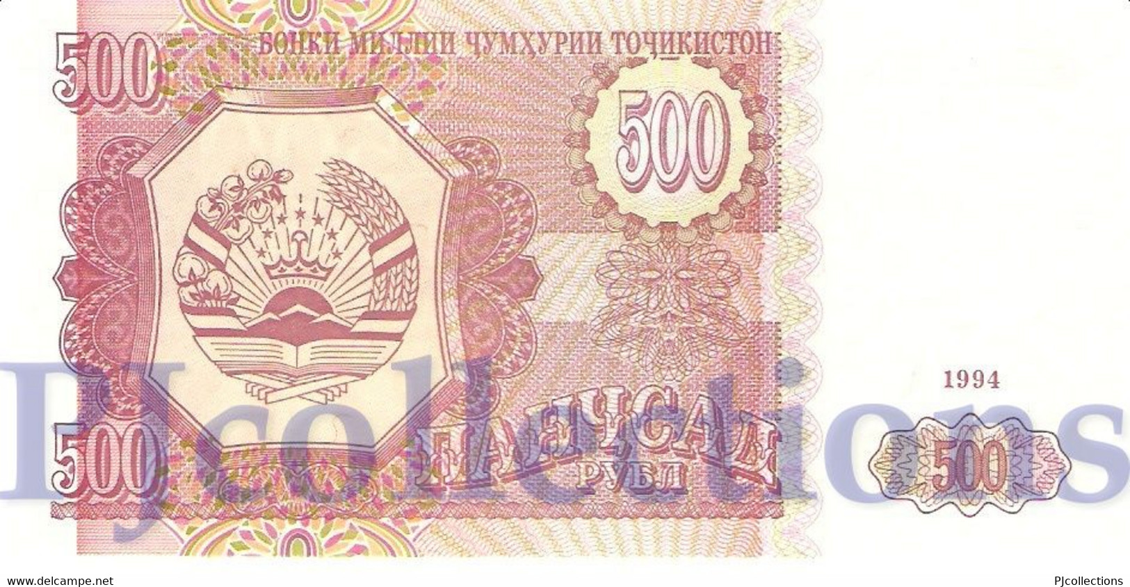 TAJIKISTAN 500 RUBLES 1994 PICK 8a UNC - Tadjikistan