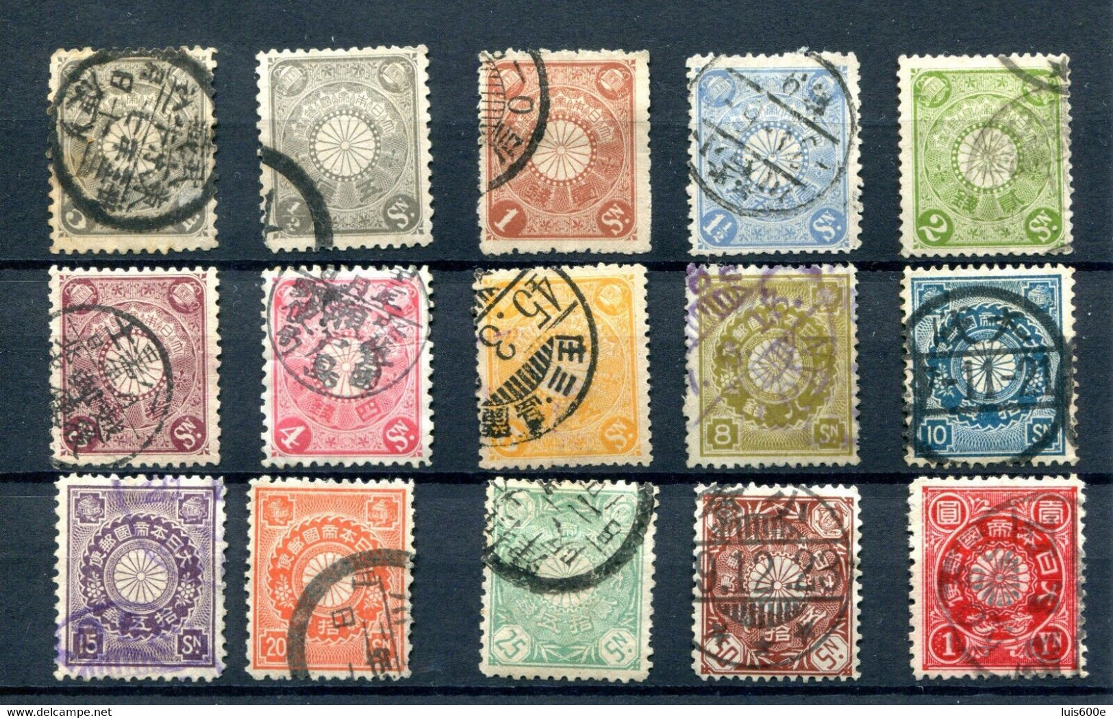 1899JAPON.YVERT 93/107(o)USADOS.CATALOGO 35€ - Ungebraucht