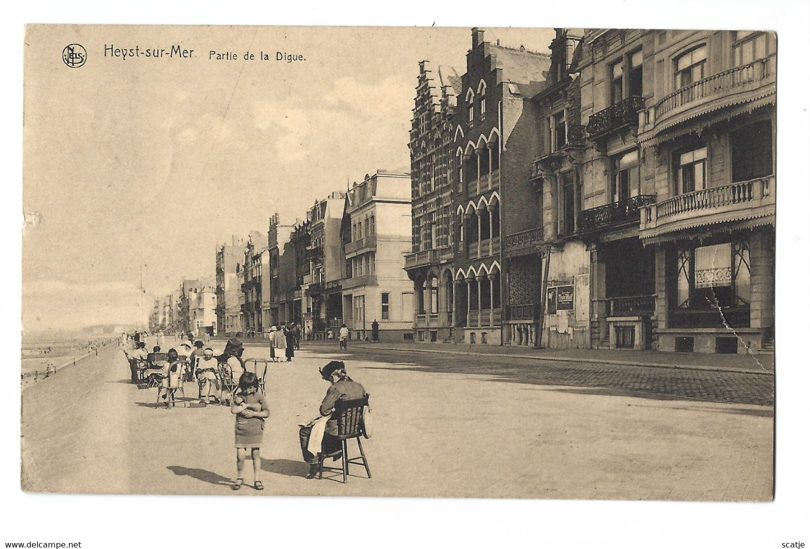 Heyst-sur-Mer.   -   Partie De La Digue.   -   1923   Naar   Mariakerke - Heist