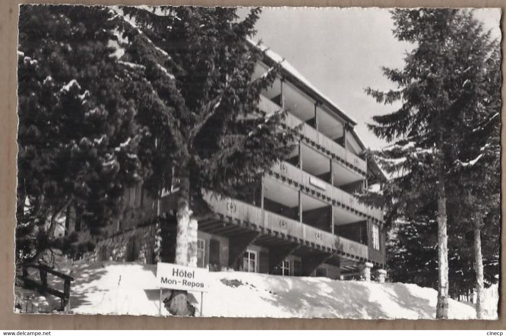 CPSM SUISSE - LEYSIN FEYDEY - Hôtel Mon Repos - TB PLAN Façade Devanture Etablissement - Fey