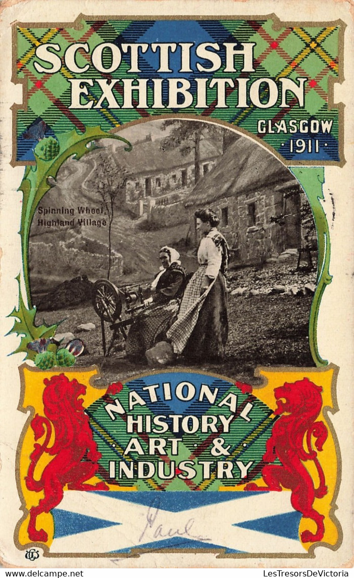 Ecosse - Scottisch Exhibition Glasgow 1911 - National History Art & Industry - Highland Village - Carte Postale Ancienne - Lanarkshire / Glasgow