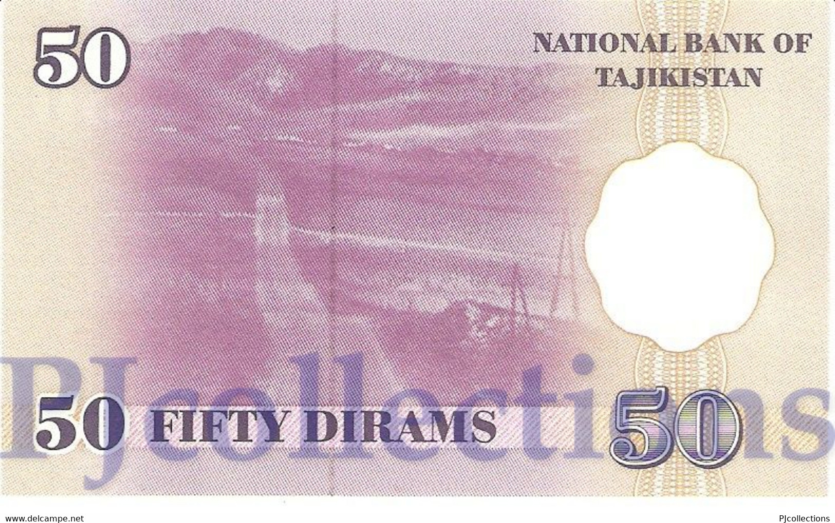 TAJIKISTAN 50 DIRAM 1999 PICK 13b UNC - Tadjikistan