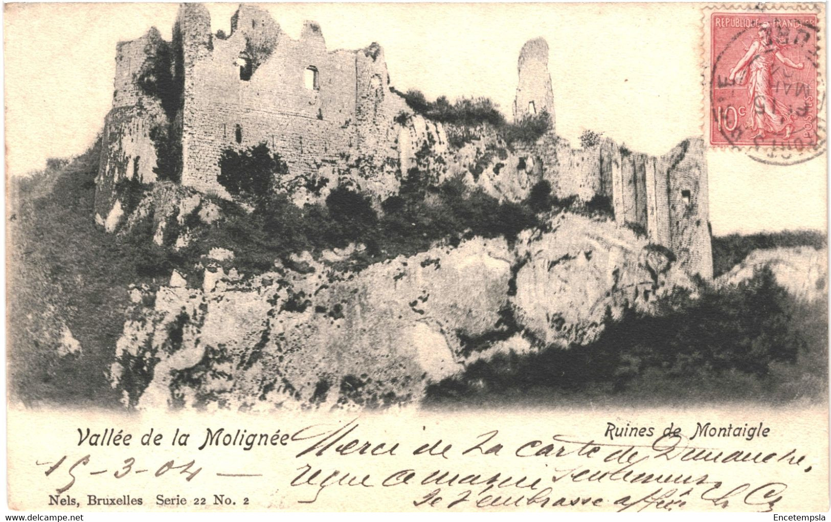 CPA Carte Postale Belgique Onhaye Ruines De Montaigle Vallée De La Molignée 1904   VM62699 - Onhaye