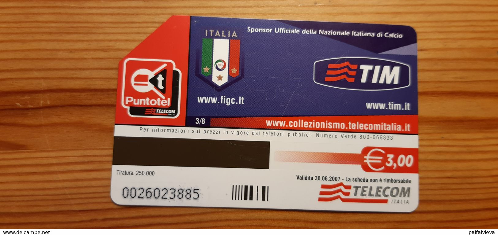 Phonecard Italy - Football - Öff. Diverse TK