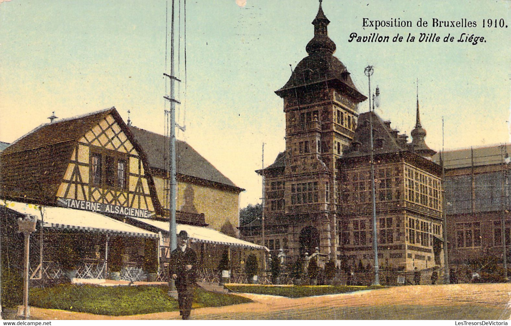 BRUXELLES - 1910 Exposition - Pavillon De La Ville De Liège - Carte Postale Ancienne - Exposiciones Universales