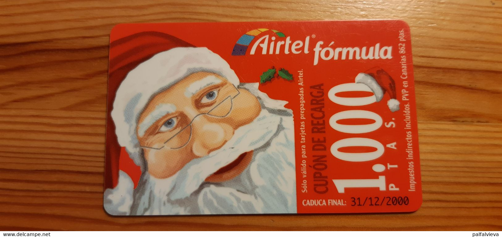 Prepaid Phonecard Spain, Airtel - Christmas - Airtel