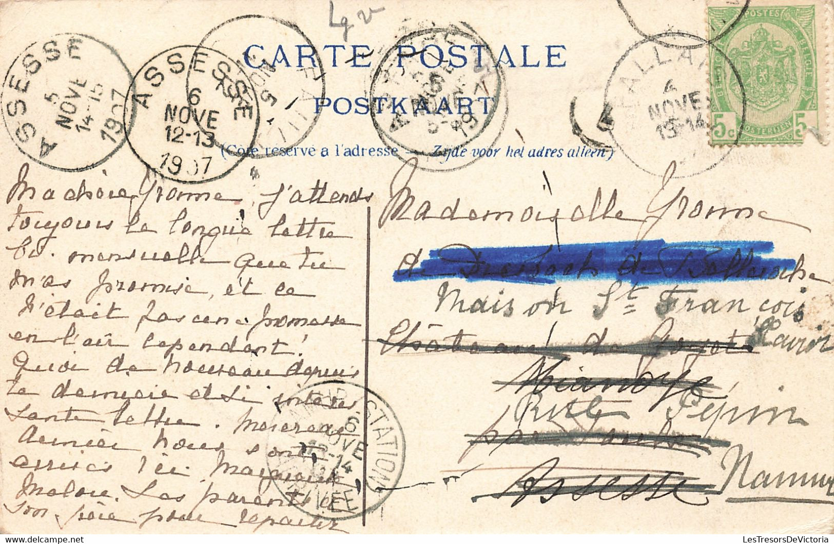 Belgique - Waleffes - Vieux Waleffe - Précurseur - Edit. Dubois - Oblitéré1907 - Carte Postale Ancienne - Faimes