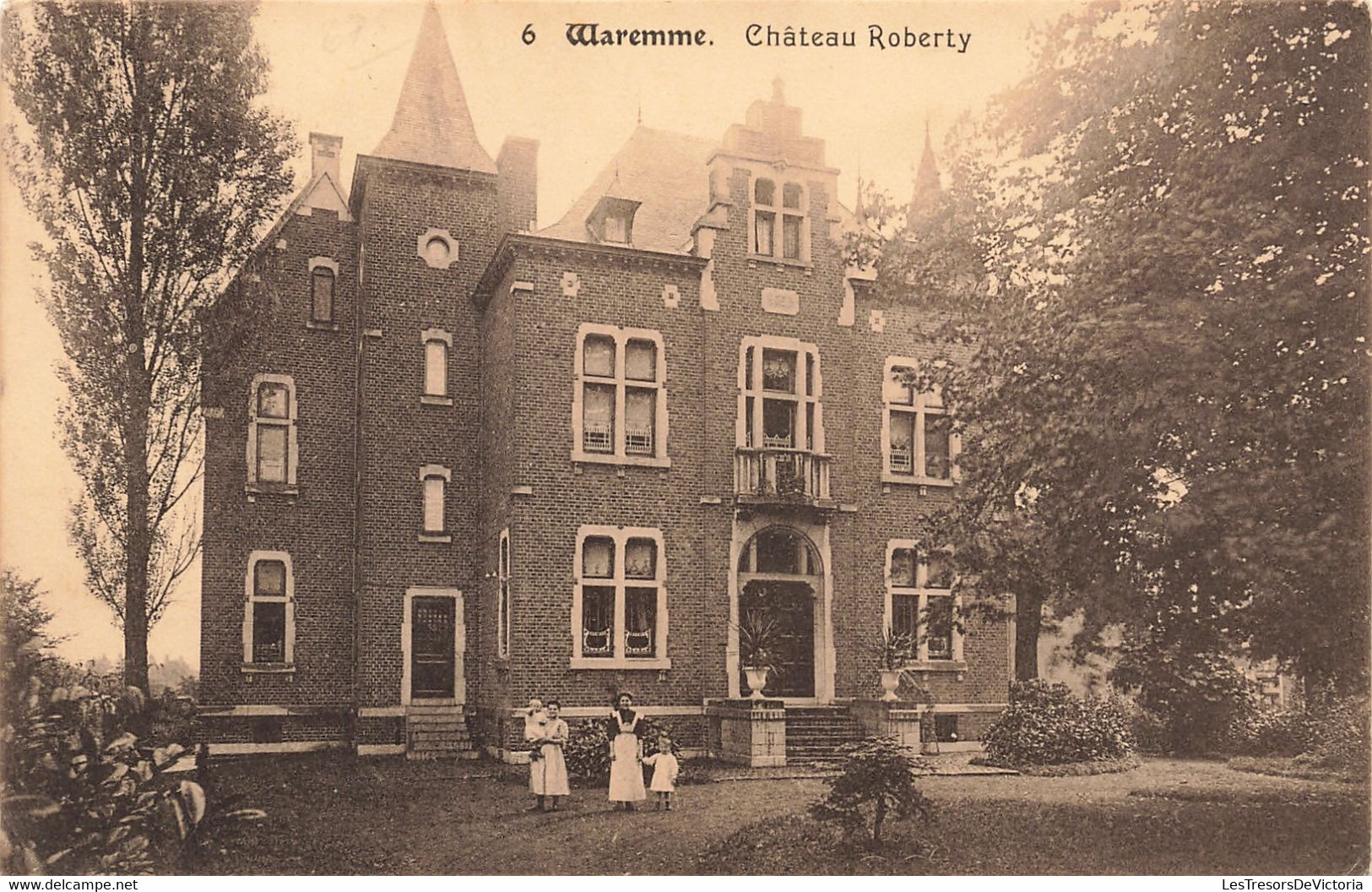 Belgique - Waremme - Chateau Roberty - Edit. N. Laflotte - Animé - Oblitéré Waremmes 1913 - Carte Postale Ancienne - Borgworm
