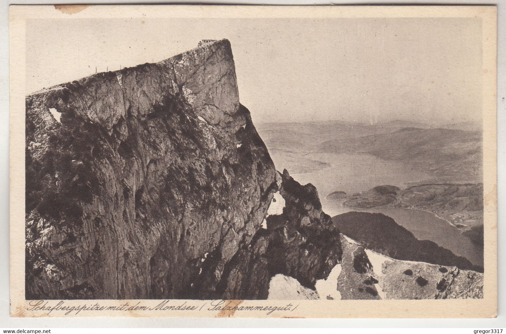 C4005) Schafbergspitze Mit Dem MONDSEE - Salzkammergut ALT Gel. St. Wolfgang 1926 - Mondsee