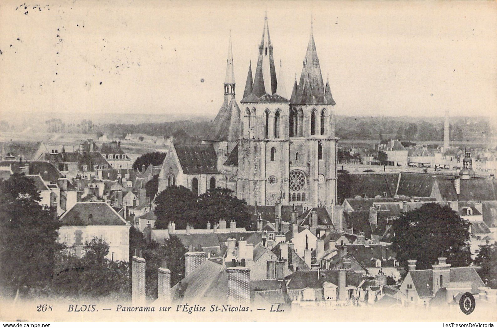 FRANCE - 41 - BLOIS - Panorama Sur L'église St Nicolas - LL - Carte Postale Ancienne - Blois