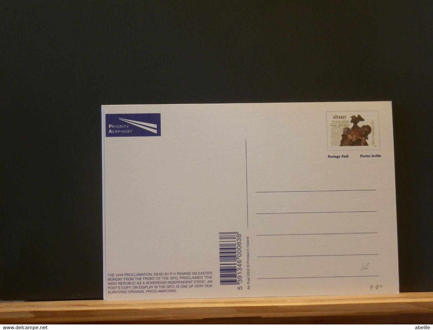 ENTIER/81   POSTCARD  EIRE XX - Postal Stationery