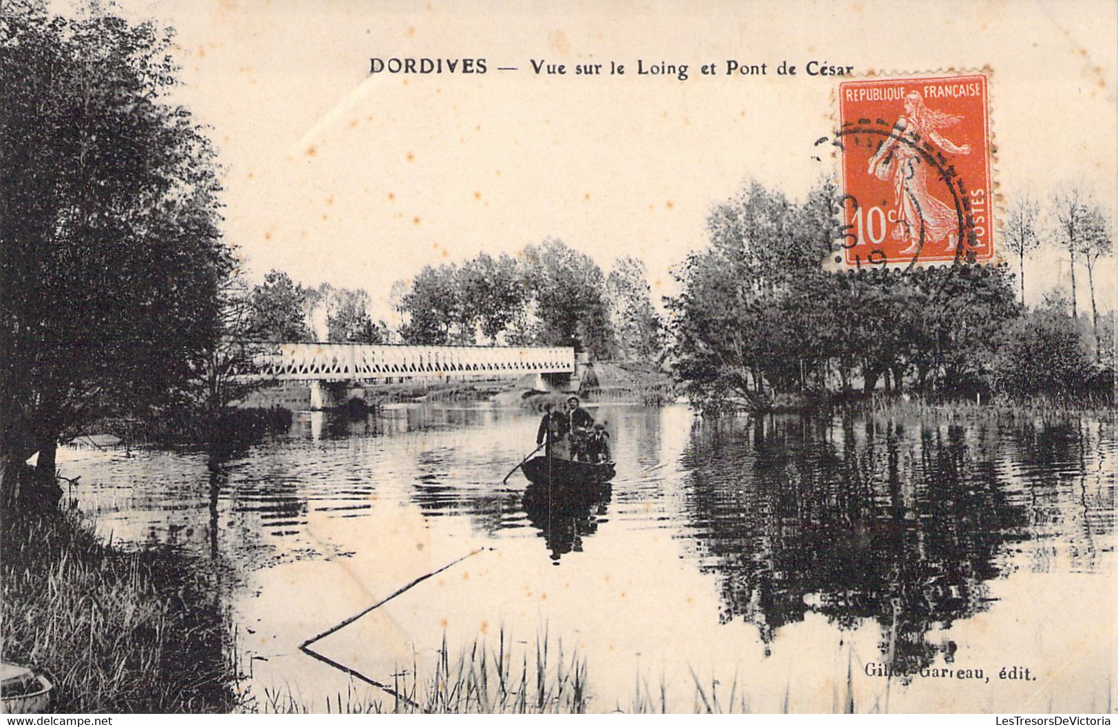 FRANCE - 45 - DORDIVE - Vue Sur Le Loing Et Pont De César - Gilot Garieau Editeur - Carte Postale Ancienne - Dordives