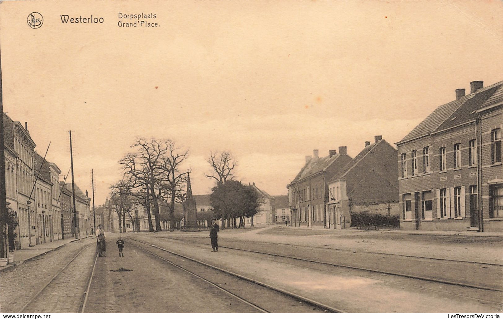 Belgique - Westerloo - Grand Place - Edit. A. Geers Berghmans - Nels - Animé - Carte Postale Ancienne - Turnhout