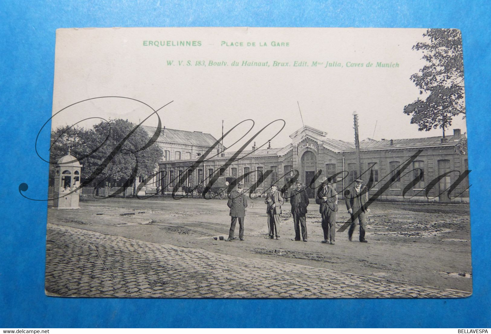 Erquelinnes Place De La Gare Station  1907 - Erquelinnes