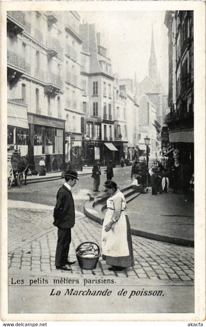 CPA PARIS Petits Metiers La Marchande De Poisson (1245531) - Petits Métiers à Paris