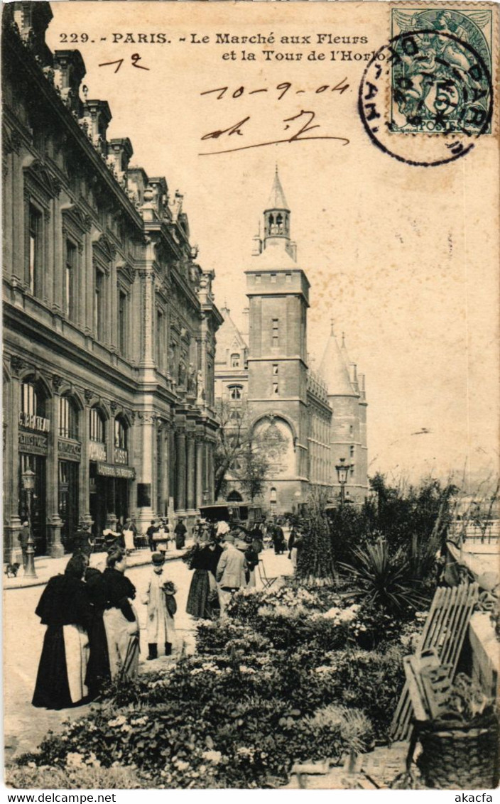 CPA PARIS Petits Metiers Marche Aux Fleurs (1245766) - Petits Métiers à Paris