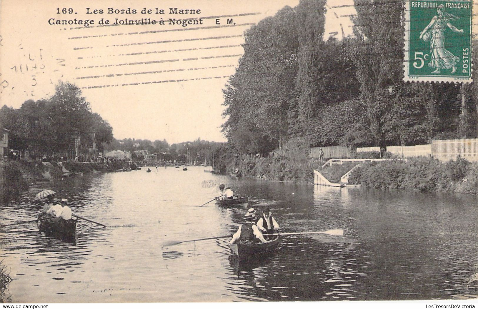 FRANCE -  JOINVILLE - Les Bords De La Marne - Canotage De Joinville à Nogent - Carte Postale Ancienne - Joinville Le Pont