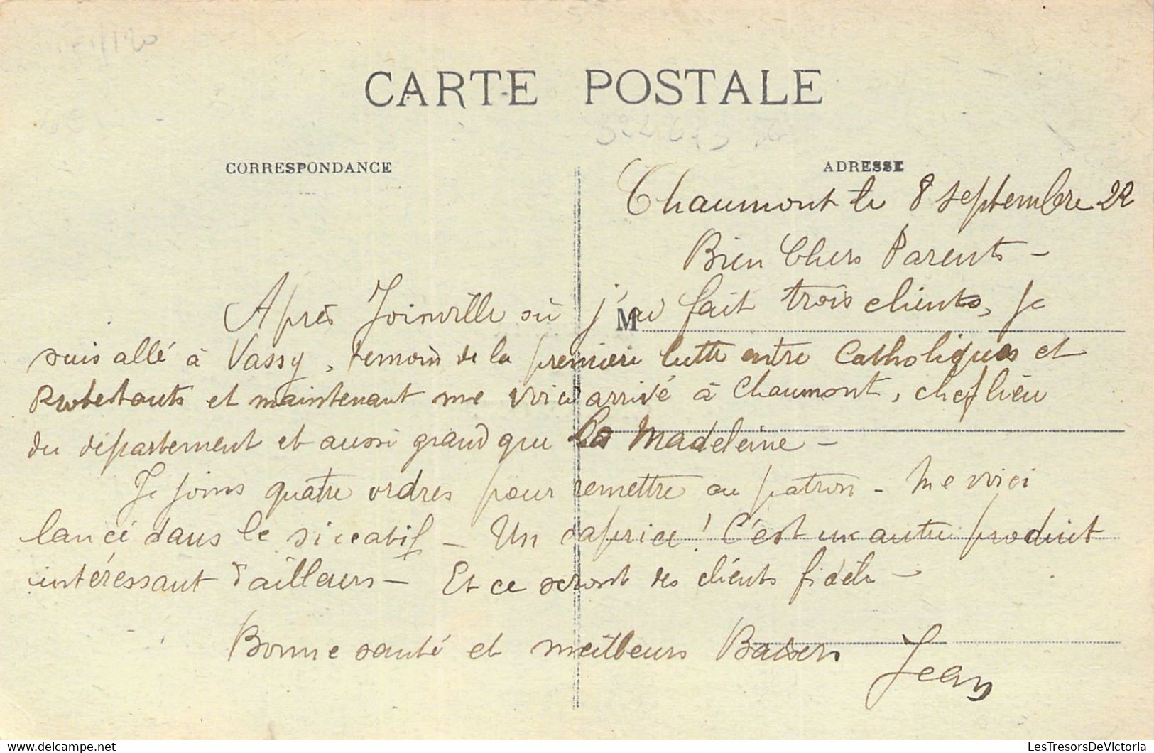 FRANCE - 52 - CHAUMONT - Souvenir De - Carte Postale Ancienne - Chaumont