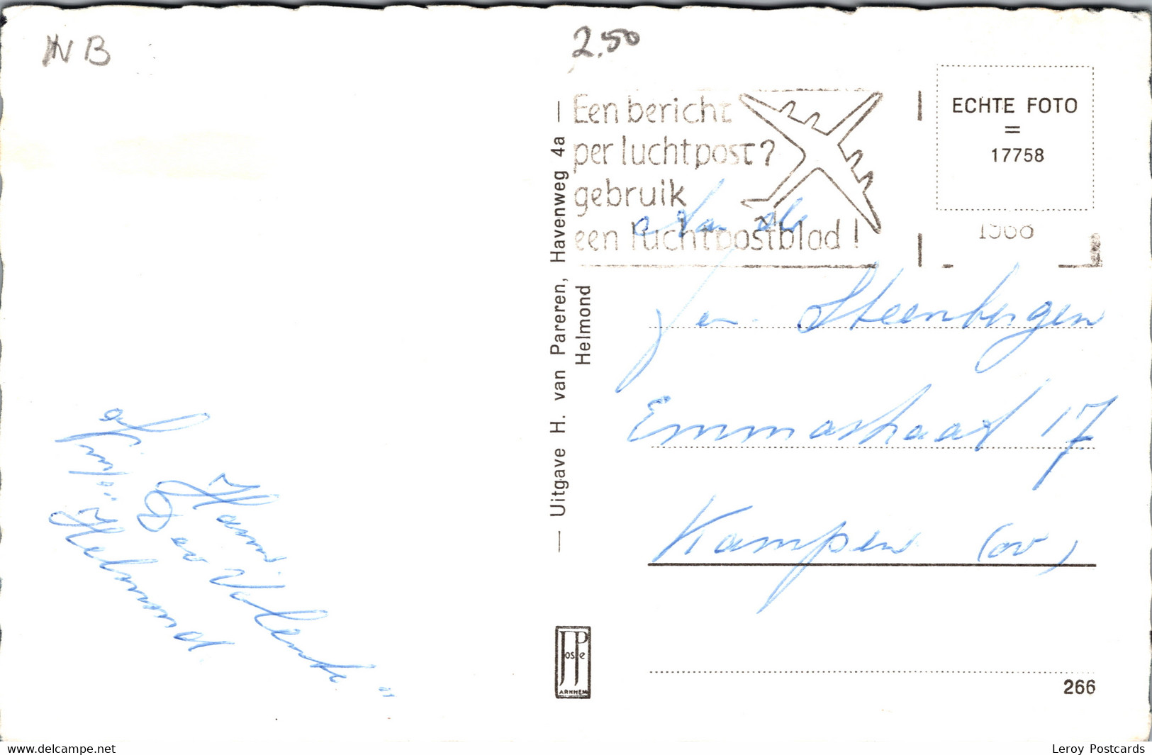 #2235 - Groeten Uit Helmond 1966 (NB) - Helmond