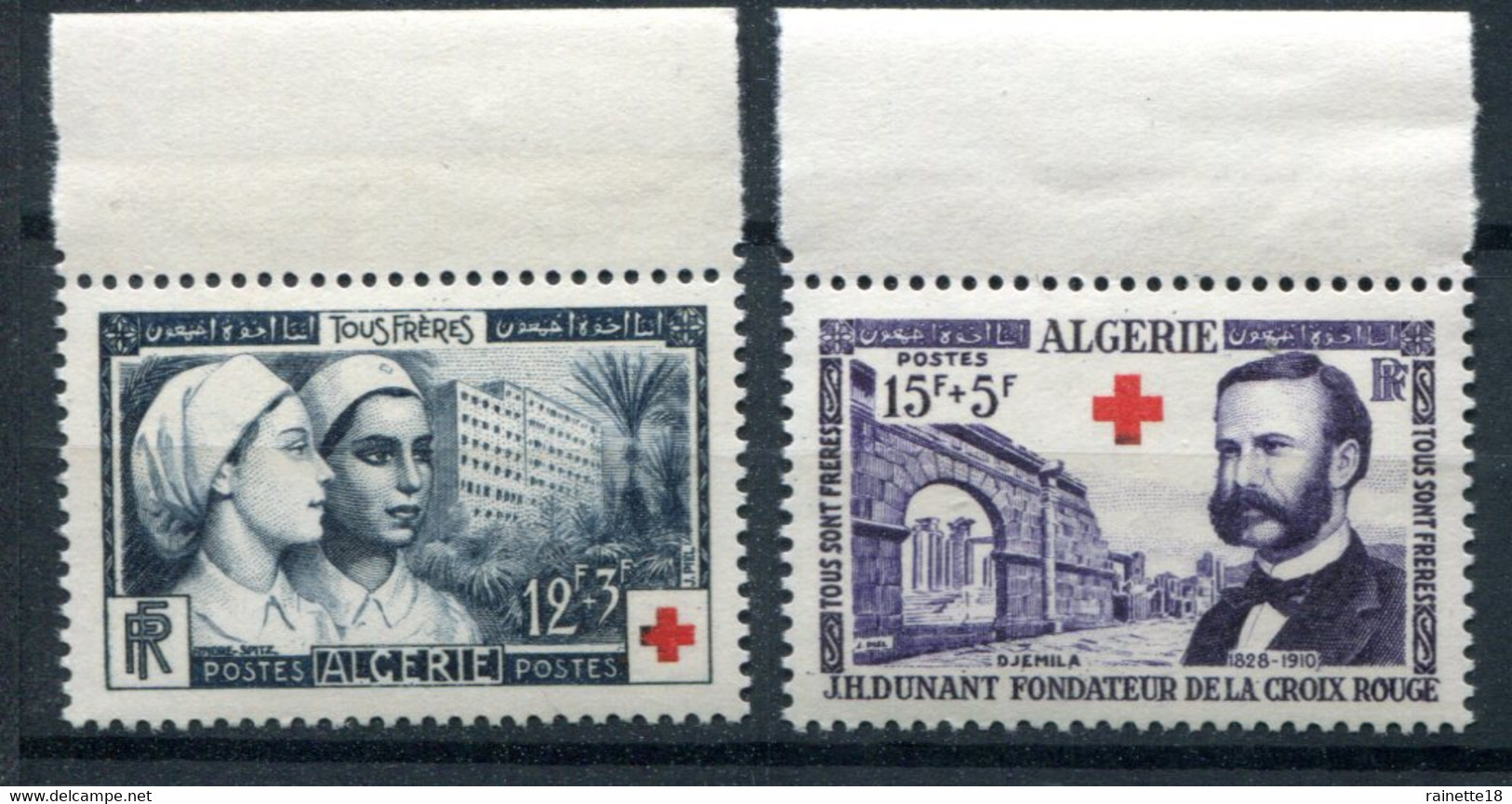 Algérie        316/317 **  Croix Rouge - Neufs