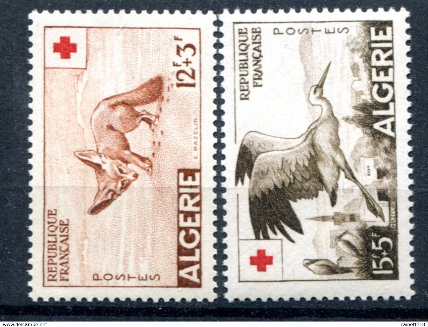 Algérie          343/344 **  Croix Rouge - Ungebraucht