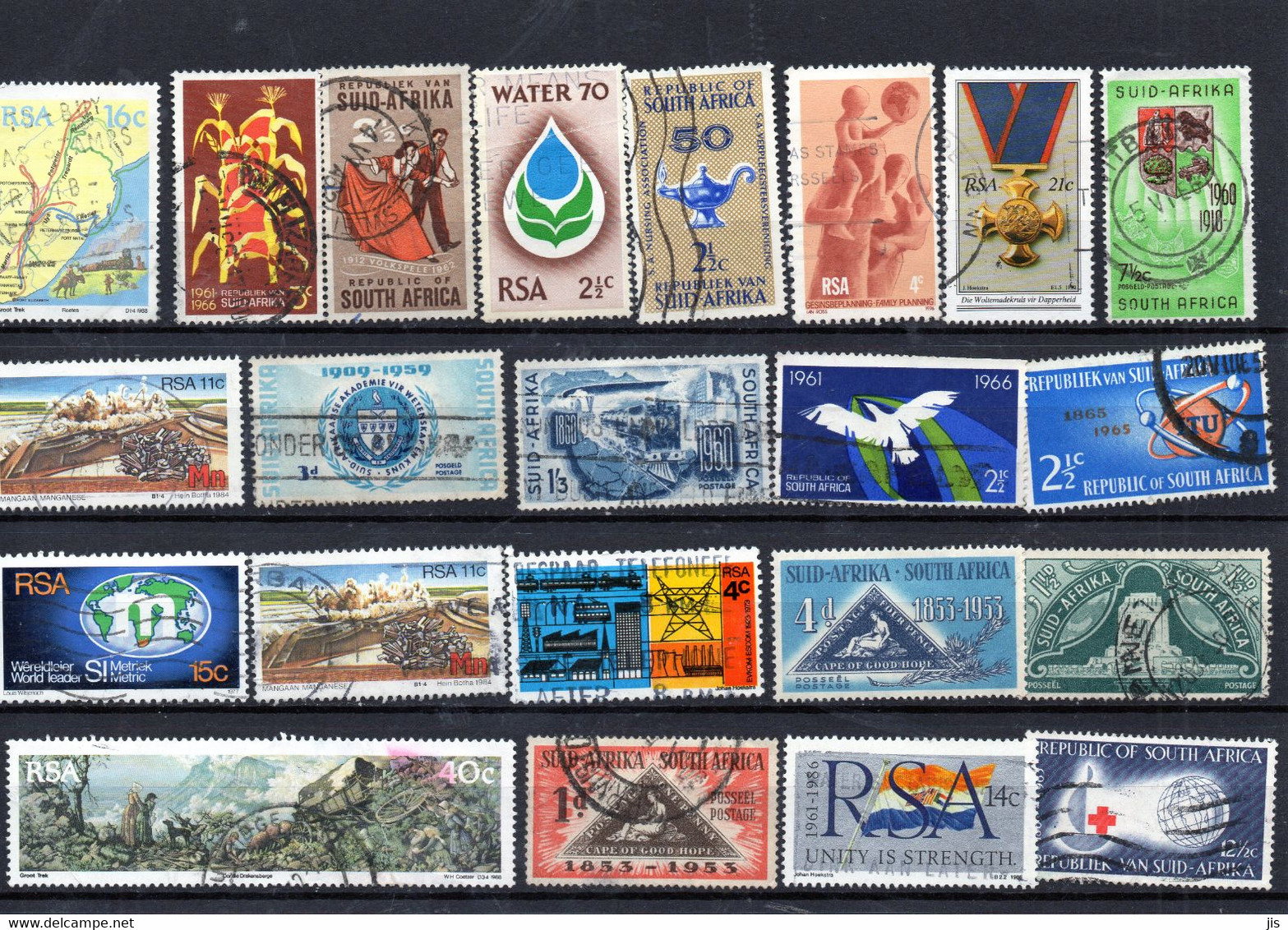 AFRIQUE DU SUD lot de plus de 310 timbres oblitérés différents dont anciens