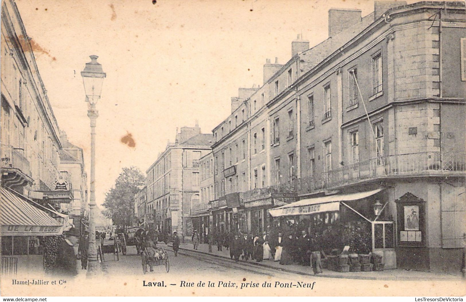 FRANCE - 53 - LAVAL - Rue De La Paix - Prise Du Pont Neuf - Carte Postale Ancienne - Laval