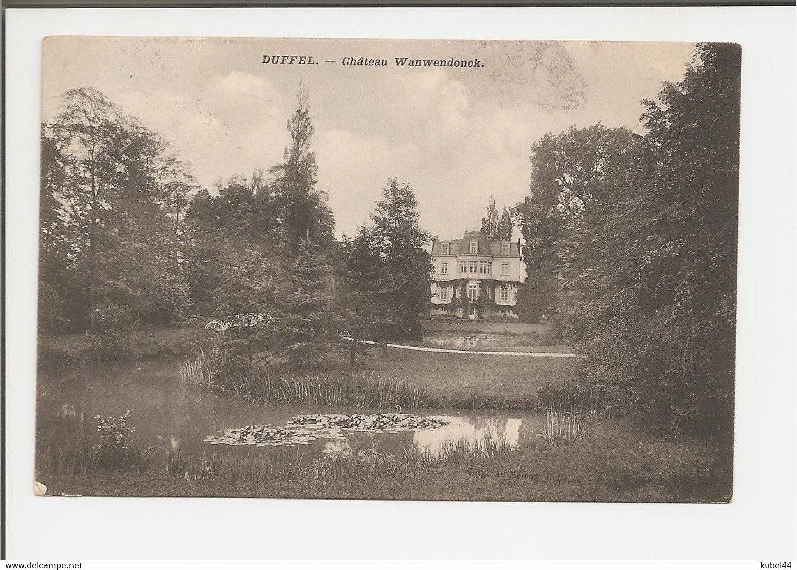 Belgique - Duffel - Château Wanwendonck + Cachet "Exposition Bruxelles 1910" - Duffel