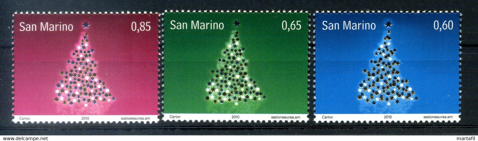 2010 SAN MARINO SET MNH ** 2303/2305 Natale, Christmas - Ongebruikt