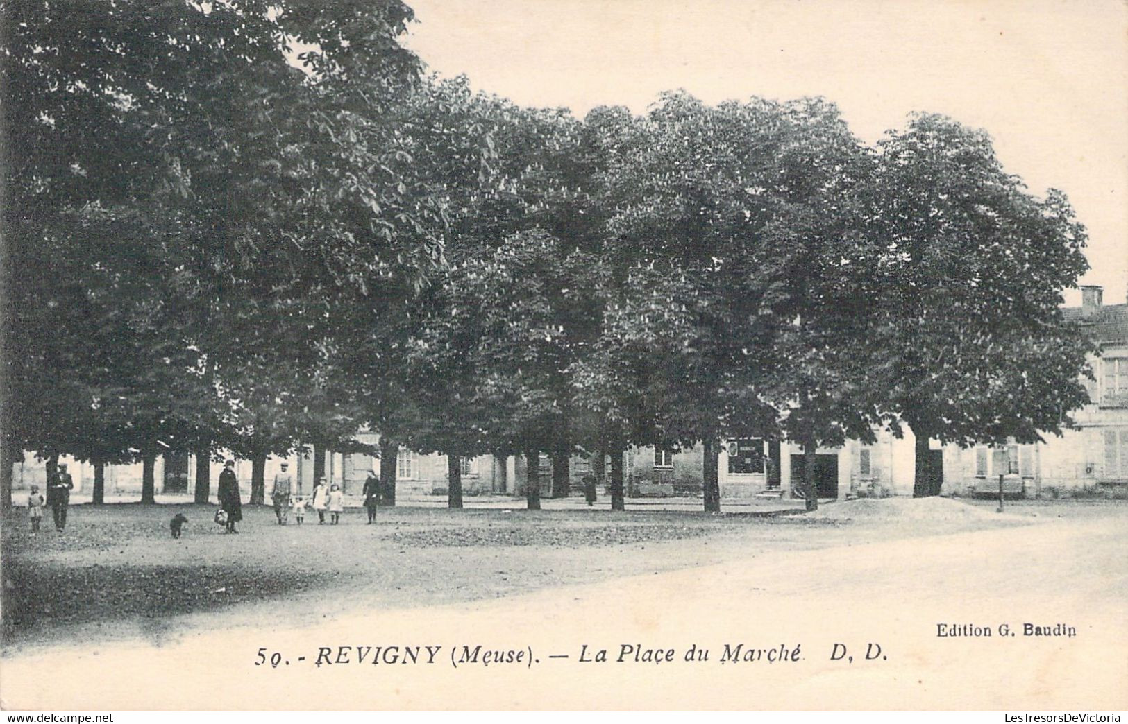 FRANCE - 55 - REVIGNY - La Place Du Marché - DD - Edition Baudin - Carte Postale Ancienne - Revigny Sur Ornain